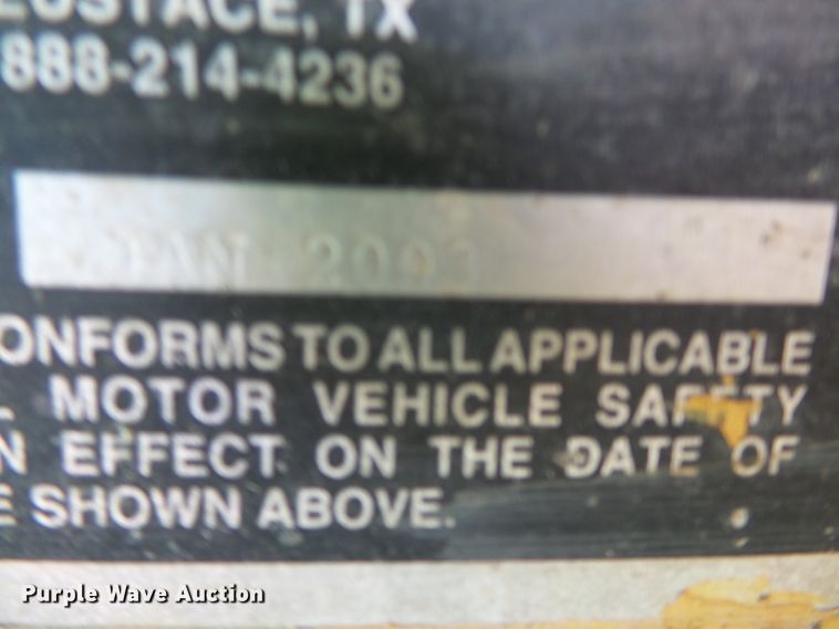 image for item DH3769 2003 Legend 26FD equipment trailer