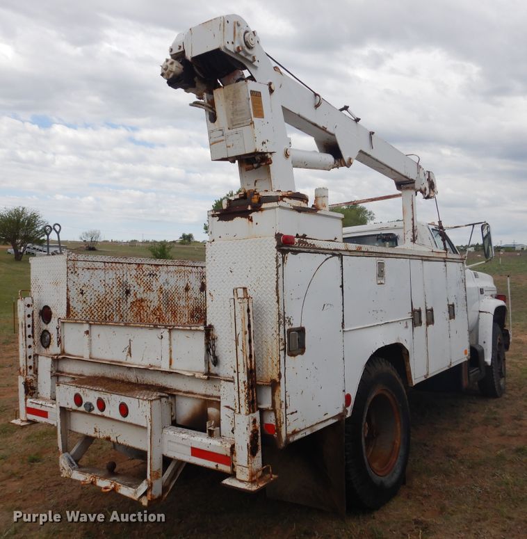 image for item DI0110 1980 GMC  utility truck with crane