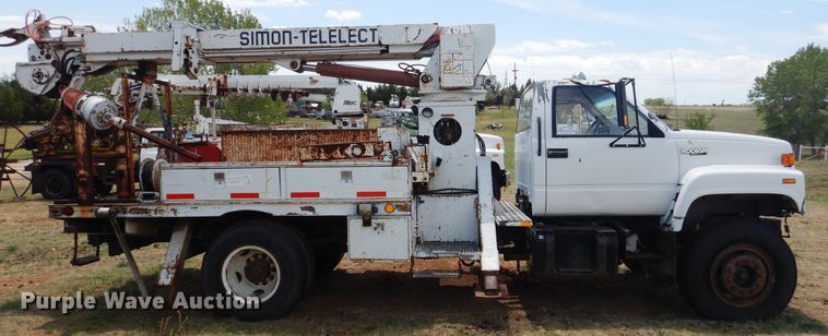 image for item DI0115 1994 Chevrolet Kodiak C5500  digger derrick truck