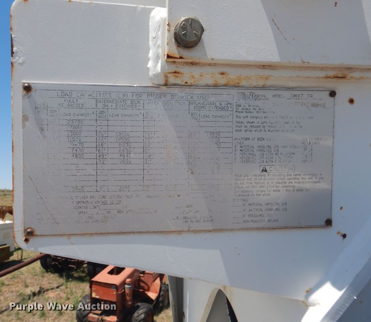 image for item DI0117 2005 International 7300  digger derrick truck