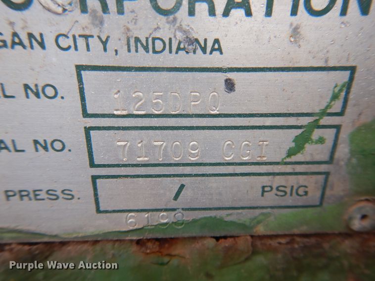 image for item DI0120 Sullair 125DPQ air compressor