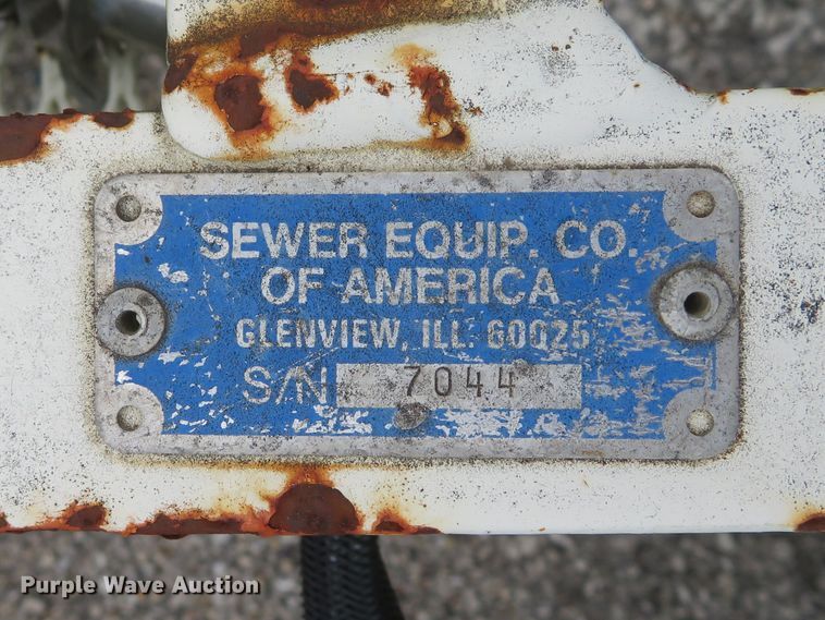 image for item DI2232 Sewer Equipment Company 747-FR2000 sewer jetter