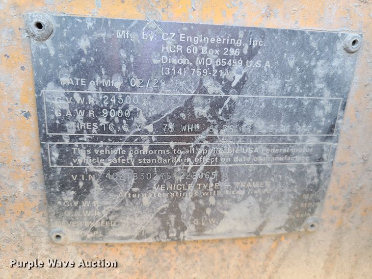 image for item EL9815 CZ Engineering equipment trailer