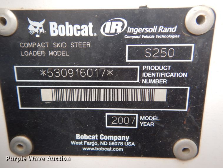 image for item FX9150 2007 Bobcat S250  skid steer loader