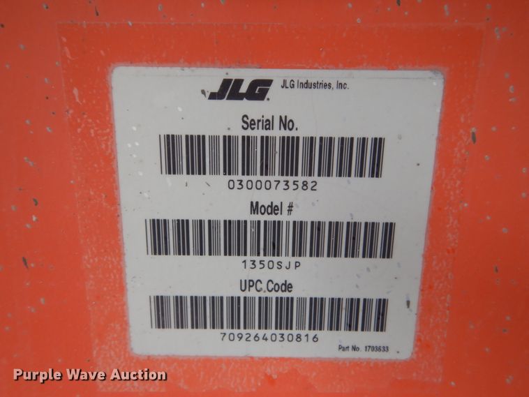 image for item FX9154 JLG 1350SJP  boom lift