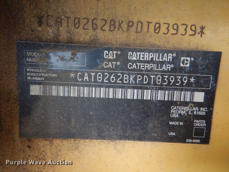 image for item GA9026 2006 Caterpillar 262B  skid steer loader