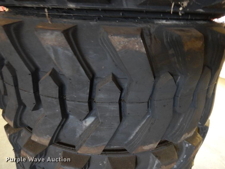 image for item GH9848 (4) Marcher 12-16.5 skid steer tires