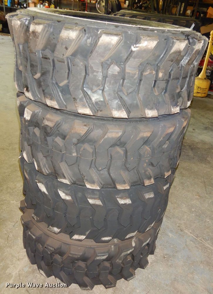 image for item GH9849 (4) Marcher 12-16.5 skid steer tires