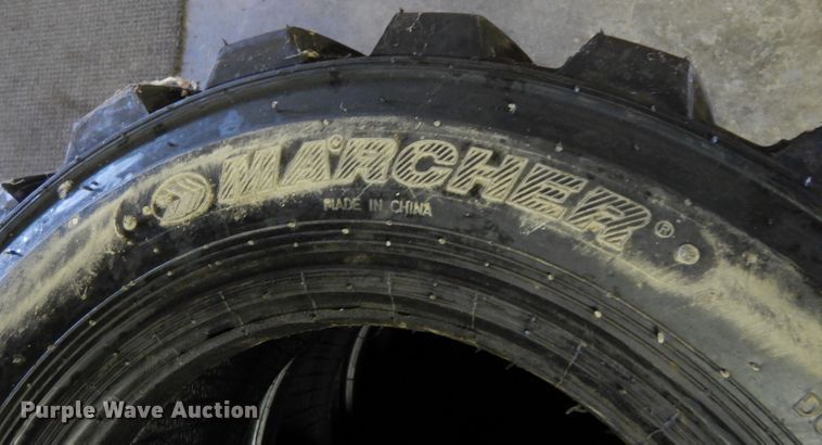 image for item GH9849 (4) Marcher 12-16.5 skid steer tires