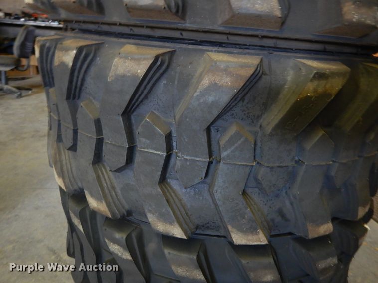 image for item GH9849 (4) Marcher 12-16.5 skid steer tires