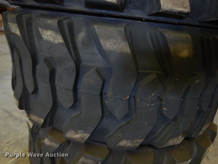 image for item GH9849 (4) Marcher 12-16.5 skid steer tires