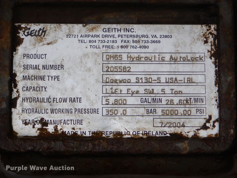 image for item GN9392 2006 Daewoo Solar 140LC-V  excavator