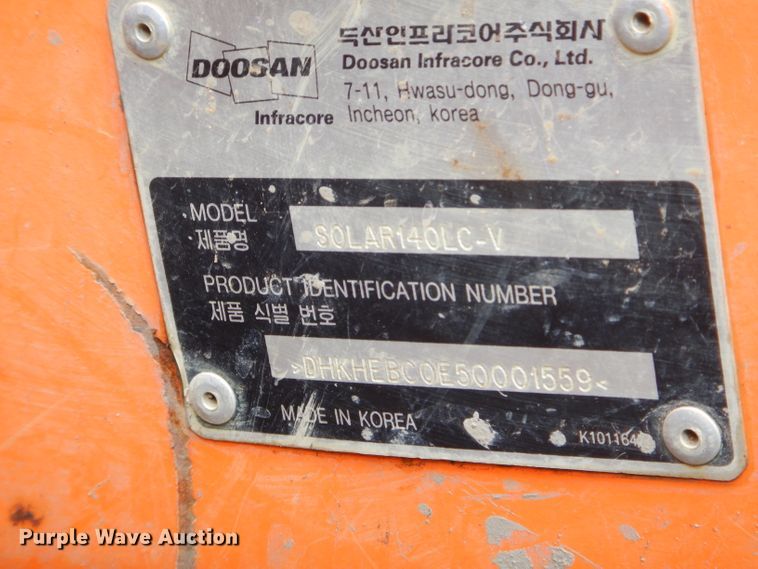 image for item GN9392 2006 Daewoo Solar 140LC-V  excavator