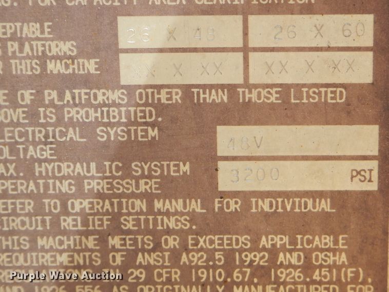 image for item GN9409 1996 JLG 40Electric  boom lift