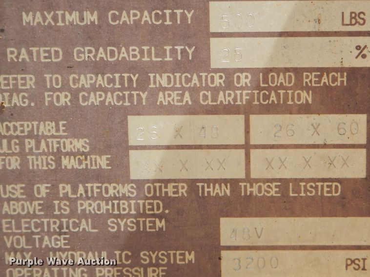 image for item GN9409 1996 JLG 40Electric  boom lift