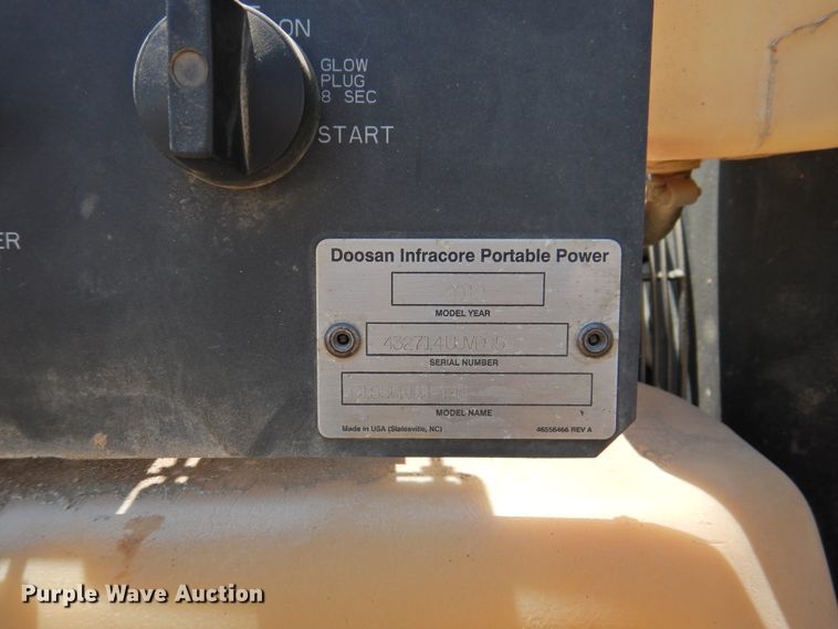 image for item GN9896 2012 Ingersoll Rand C185WKUB-T4I  air compressor