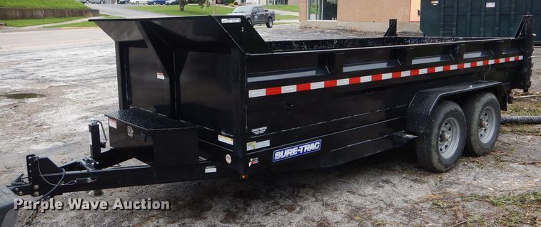image for item GO9673 2020 Sure Trac ST8216HL0D-B-140 dump trailer