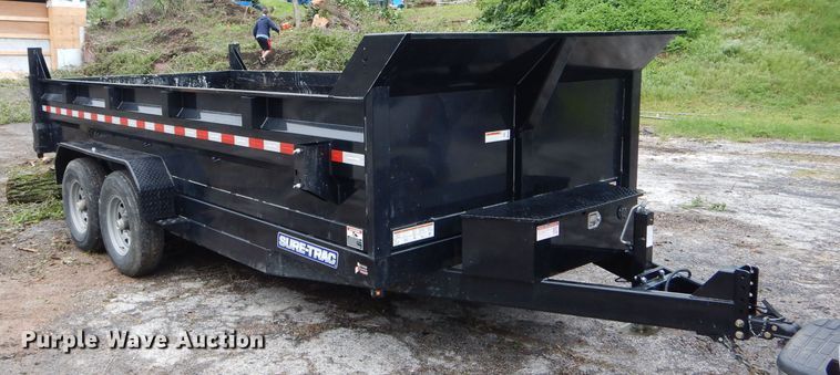 image for item GO9673 2020 Sure Trac ST8216HL0D-B-140 dump trailer