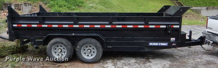 image for item GO9673 2020 Sure Trac ST8216HL0D-B-140 dump trailer