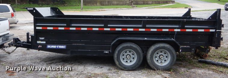 image for item GO9673 2020 Sure Trac ST8216HL0D-B-140 dump trailer