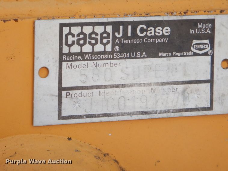 image for item GP9157 1995 Case 580 Super L  backhoe