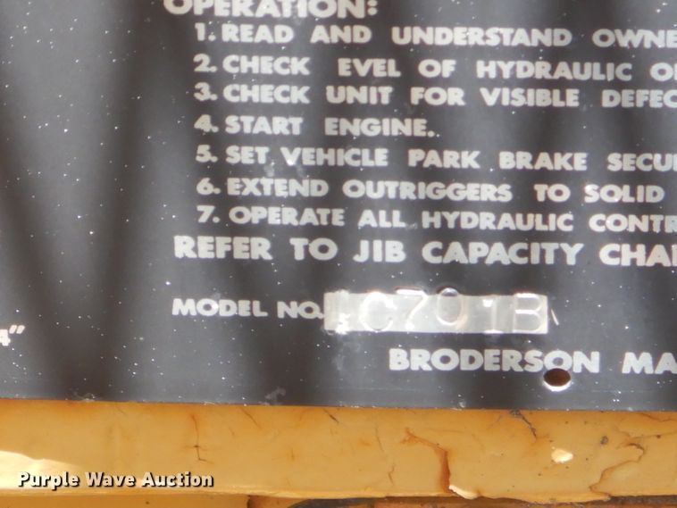 image for item GP9158 Roderson 1C701B  carry deck crane