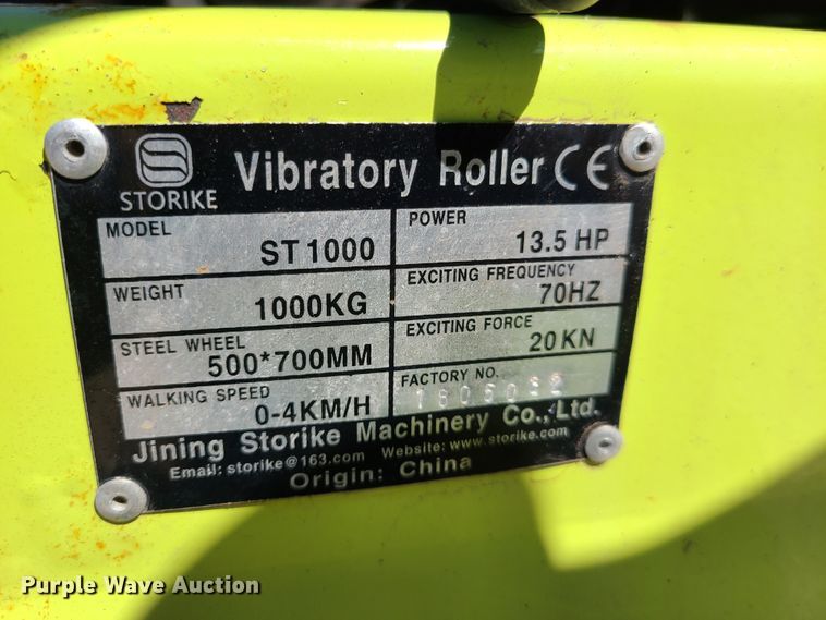 image for item GT9029 Storike ST1000  vibratory double drum roller