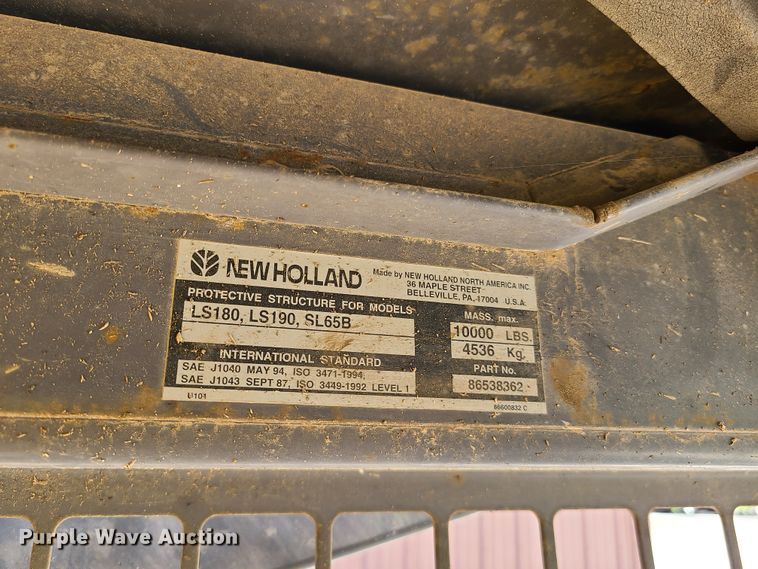 image for item GT9031 New Holland LS180  skid steer loader