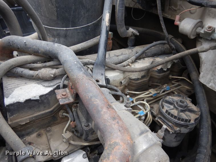 image for item GW9119 1999 Ford F800 dump truck with crane