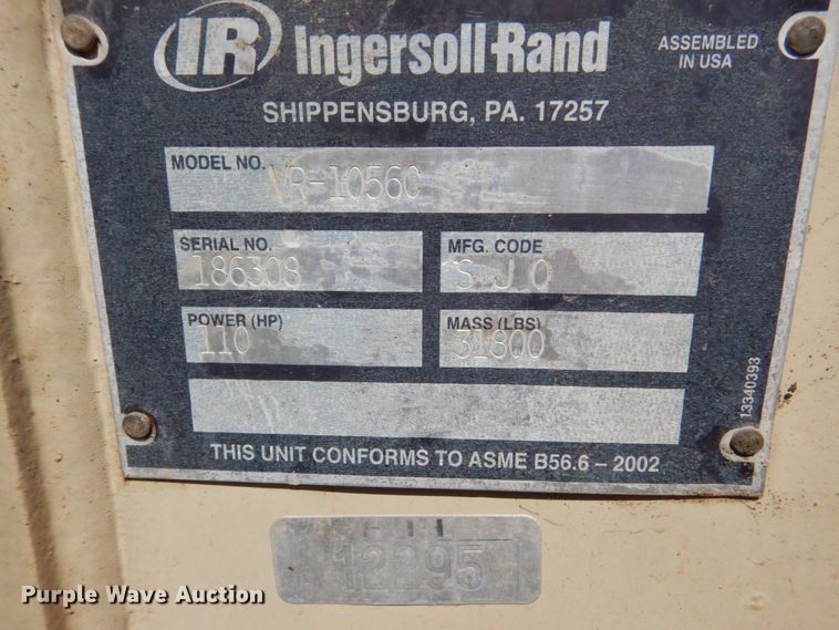 image for item GW9939 Ingersoll Rand VR-1056C  telehandler