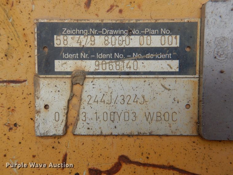 image for item GY9890 2013 John Deere 244J  wheel loader