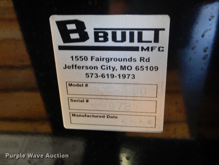 image for item HM9509 2018 B Built PF-5000 skid steer pallet forks