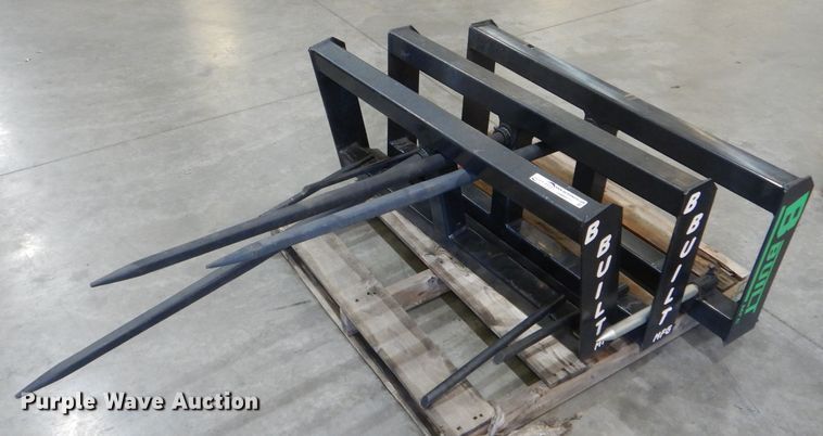 image for item HM9511 (3) B Built skid steer bale spears