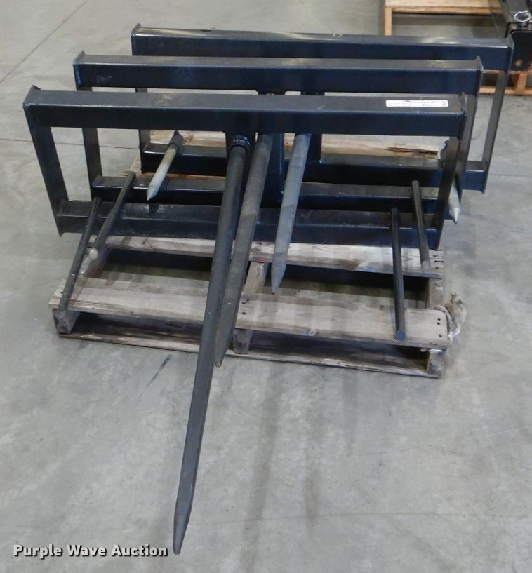 image for item HM9511 (3) B Built skid steer bale spears
