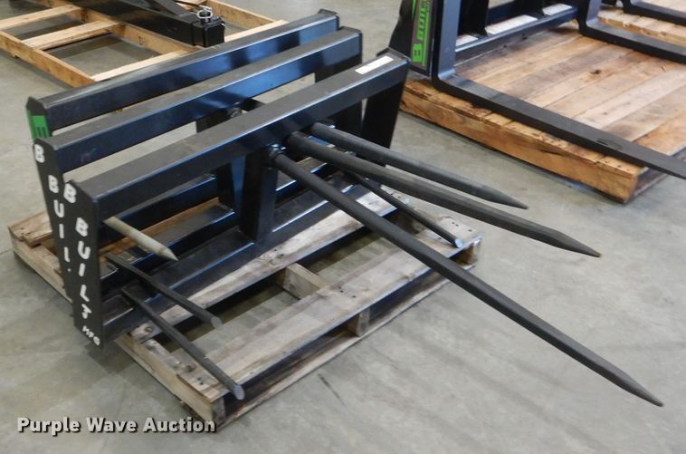 image for item HM9511 (3) B Built skid steer bale spears