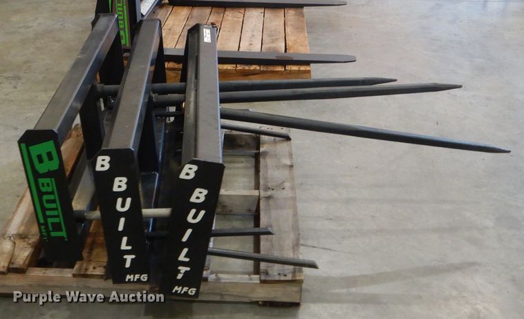 image for item HM9511 (3) B Built skid steer bale spears