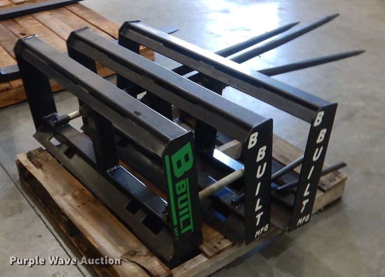 image for item HM9511 (3) B Built skid steer bale spears