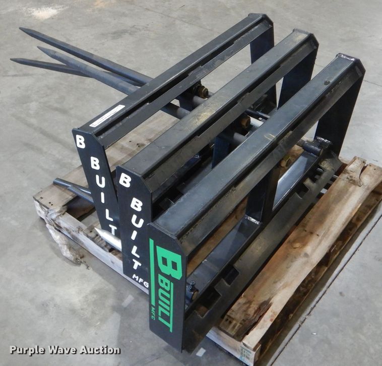 image for item HM9511 (3) B Built skid steer bale spears