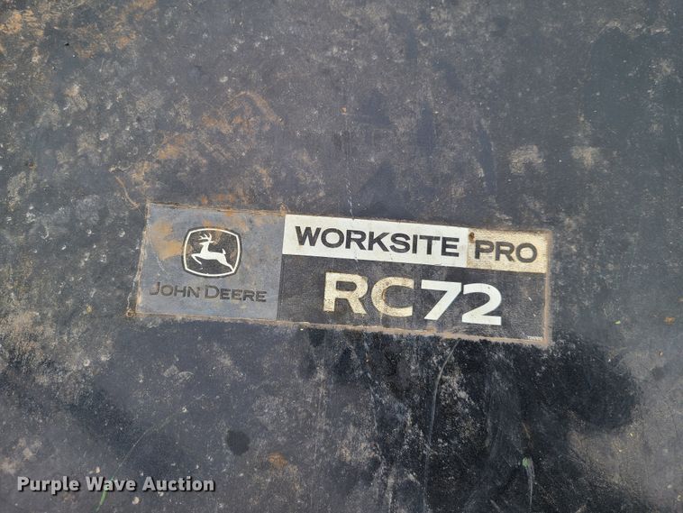 image for item K5872 John Deere RC72 skid steer mower