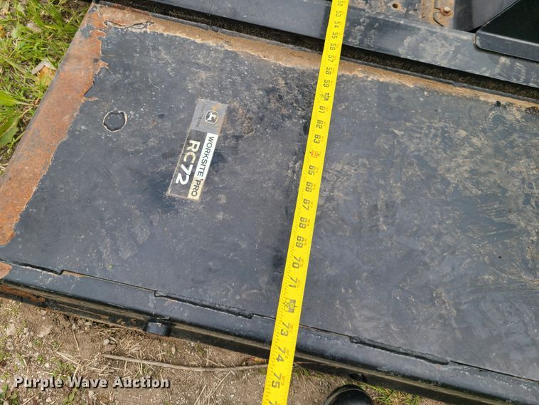 image for item K5872 John Deere RC72 skid steer mower