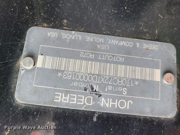 image for item K5872 John Deere RC72 skid steer mower