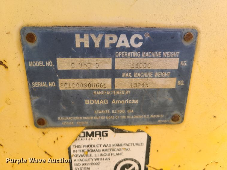 image for item K5920 Hypac C350D  double drum roller