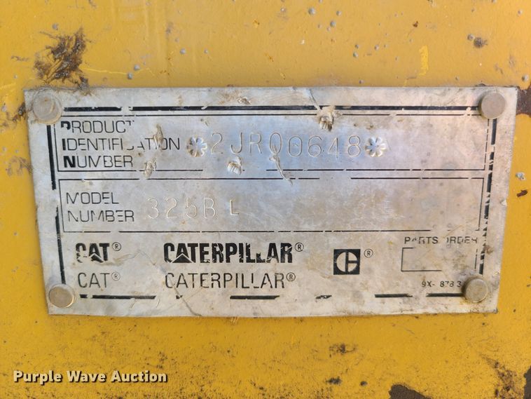 image for item K5935 1996 Caterpillar 325BL  excavator