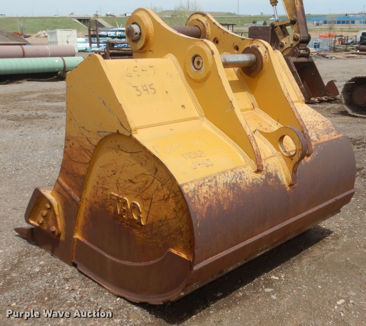 TAG 75"W excavator bucket in Rapid City, SD Item GW9927 sold Purple