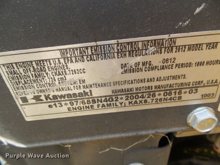 image for item DG0030 2012 Hustler FasTrak Super Duty ZTR lawn mower