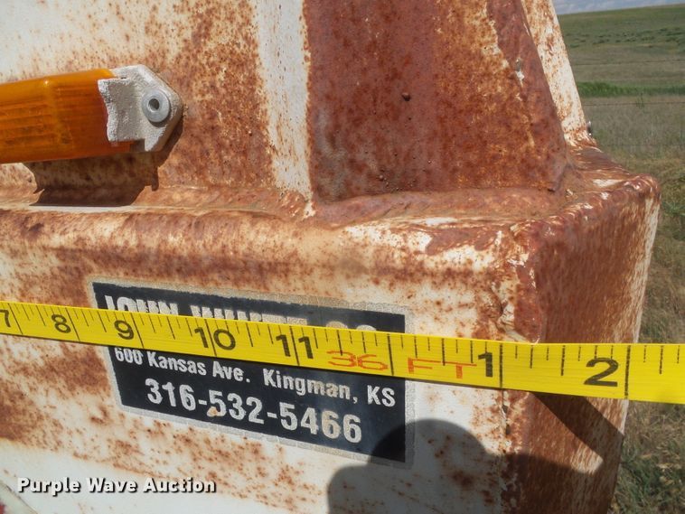 image for item DG0031 1995 John White double hopper bottom grain trailer