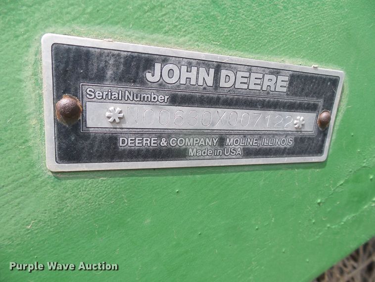 image for item DH4962 John Deere 630 tandem off-set disk