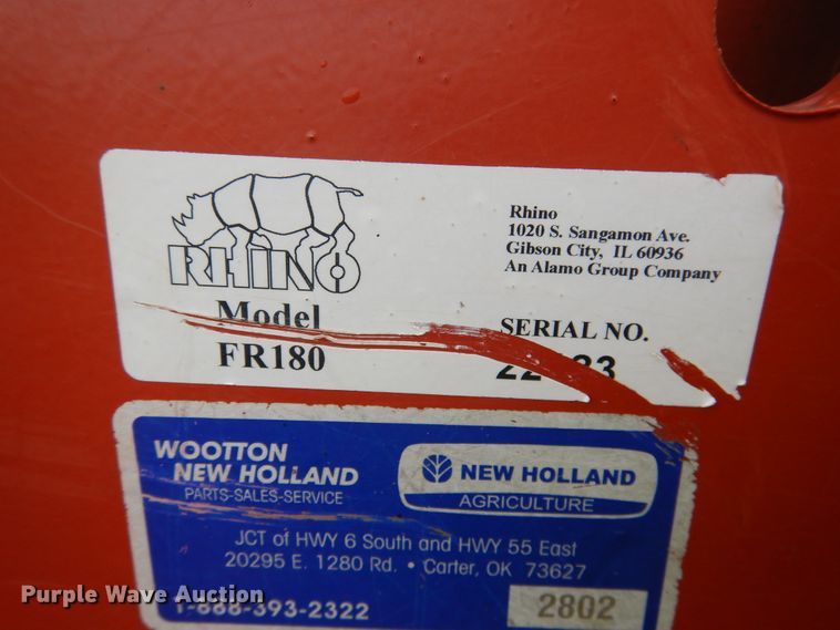 image for item GE9489 Rhino FR180 batwing rotary mower