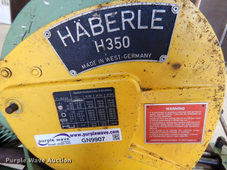 image for item GN9907 Haberle H350 cold saw