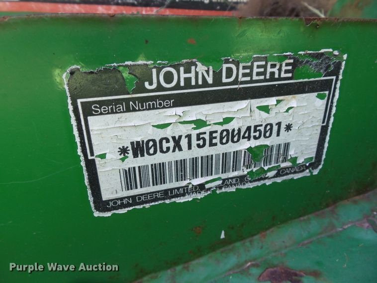 image for item GX9104 John Deere CX15 batwing rotary mower
